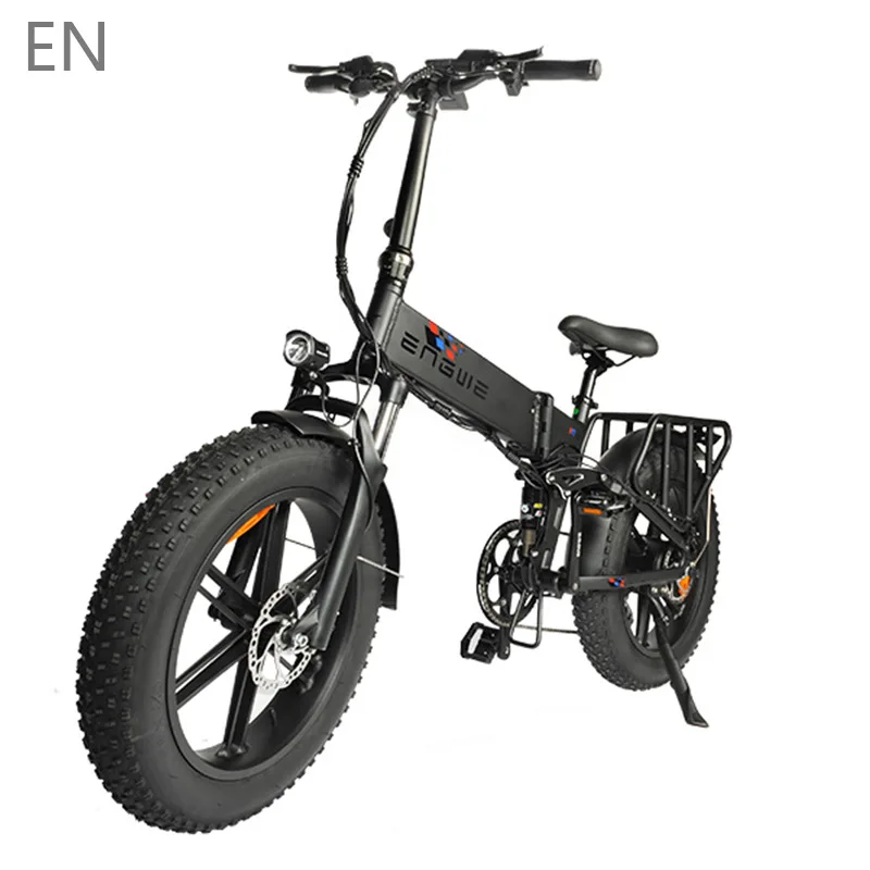 ENGWE Электрический Велосипед 20 дюймов 48 В 750 Вт 16AH передний амортизатор складной Велосипед снежный пляж толстая шина для прогулок электровелосипед1