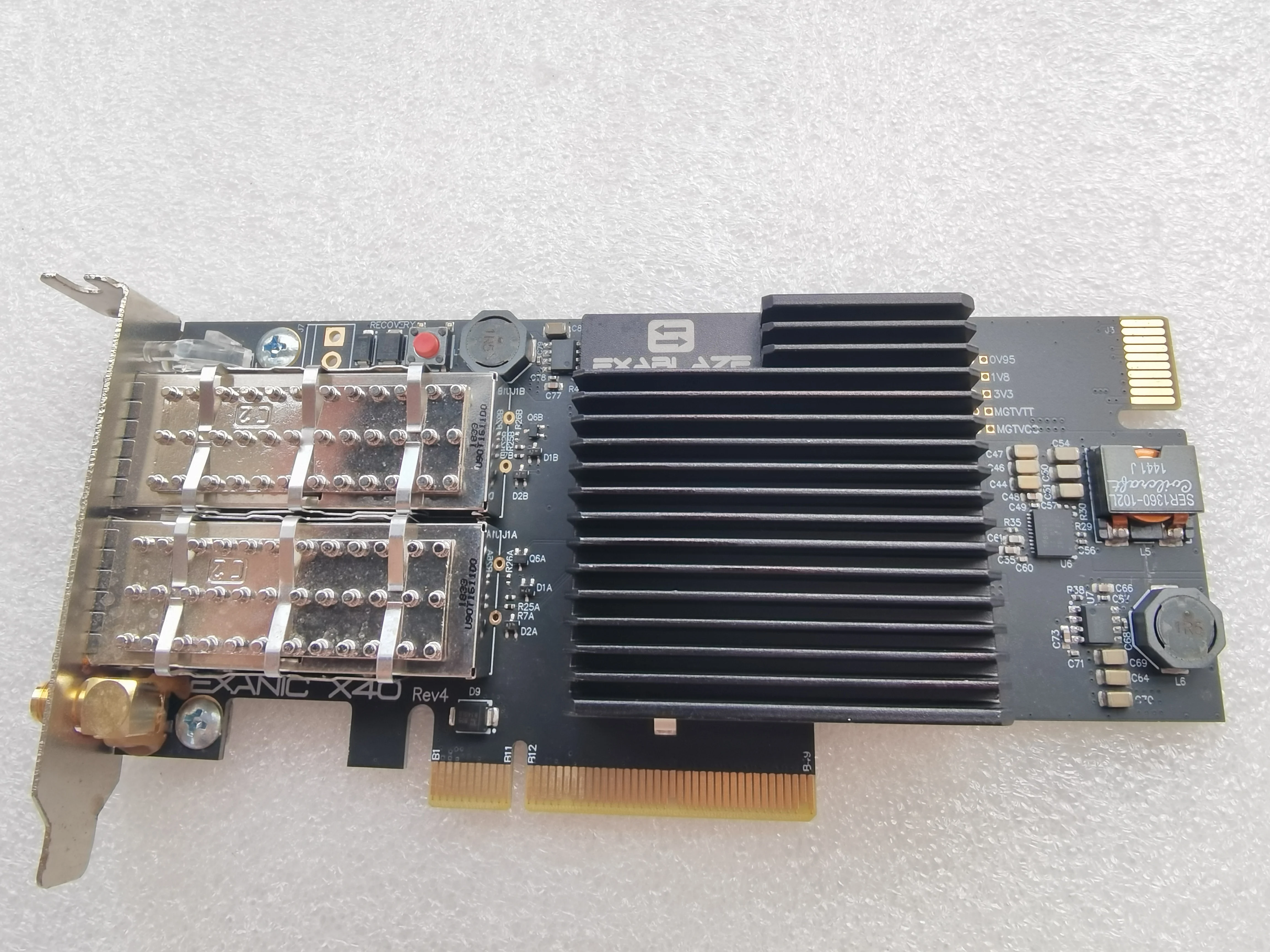 Exablaze ExaNIC X40 Двухпортовый процессор с низкой задержкой 40GbE QSFP + PCI-E 3.0 NIC FPGA SFF0