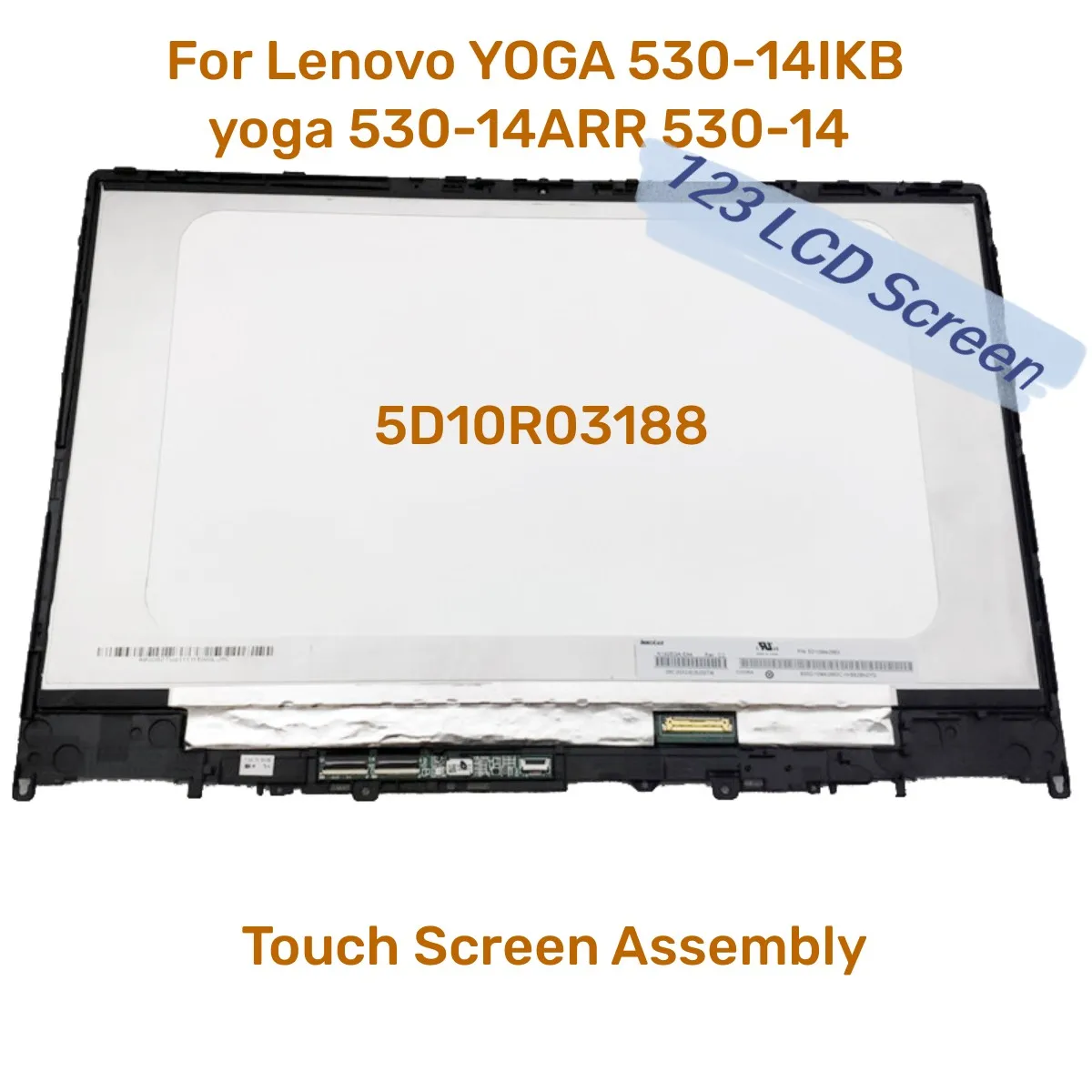 FHD ЖК-дисплей Для Lenovo YOGA 530-14IKB Yoga 530-14ARR 530-14 Сенсорный экран Дигитайзер ЖК-дисплей В Сборе 81H9 5D10R031880