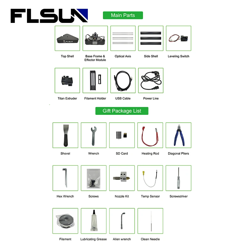 FLSUN QQ-S-PRO 3D принтер Kossel Автоматическое Выравнивание Решетчатой Платформы Предварительная Сборка Титановый Экструдер Сенсорный Экран Wifi Отключение питания Возобновление4