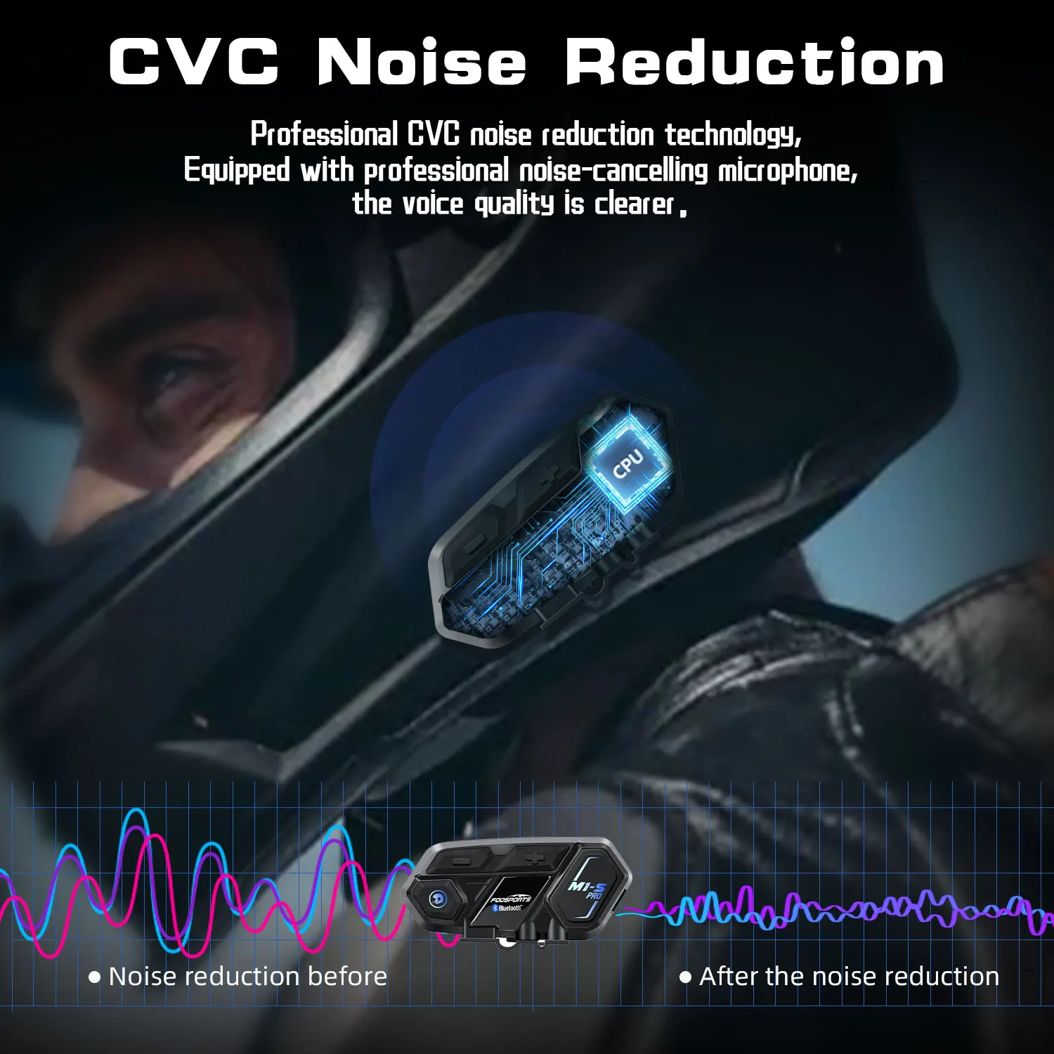 Fodsports Мотоциклетный Bluetooth Шлем Гарнитура Домофон для 8 гонщиков M1S Pro Водонепроницаемый Беспроводной intercomunicador Переговорное Устройство MP32