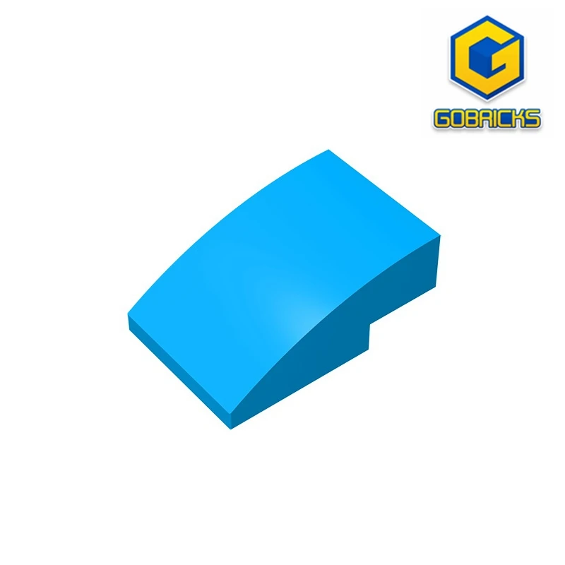 Gobricks GDS-1123 наклонный, изогнутый 3 x 2, совместимый с детскими развивающими строительными блоками lego 24309, сделанными своими руками0