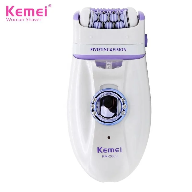 Kemei KM-2668 Женская Бритва для Соскабливания тела Женская Бритва Для Удаления Волос Эпилятор 2 В 10