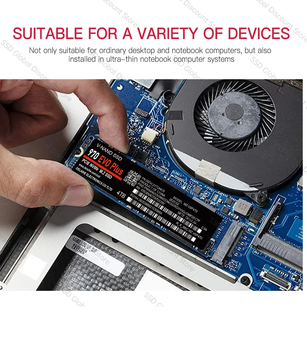M.2 4 ТБ SSD NGFF 1 ТБ 512 гб Твердотельный накопитель Высокоскоростной 2 Тб ssd nvme m2 2280 PCIe 3,0 Внутренний жесткий диск Для Настольного Ноутбука5