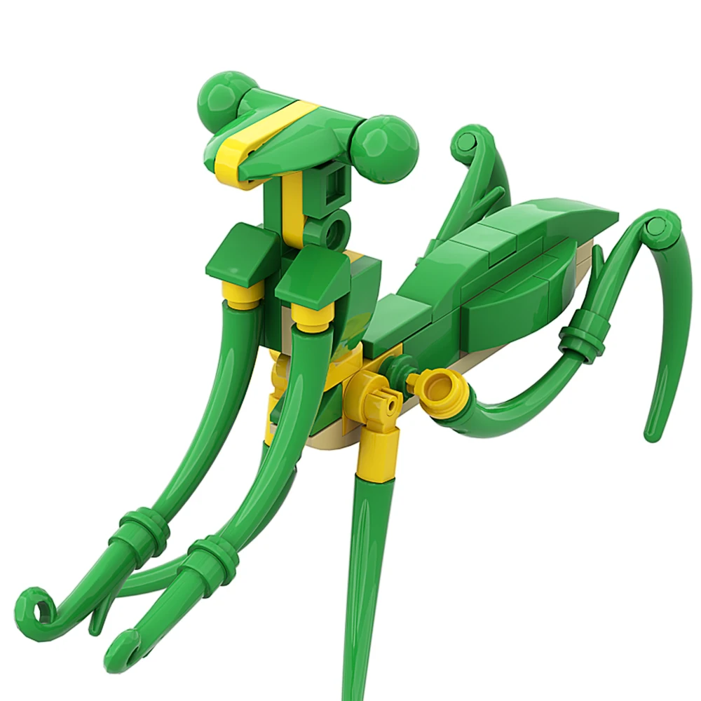 MOC Mantis Building Block Собирает DIY Коллекцию животных Кирпичей, обучающую модель для детей, подарок на День рождения1