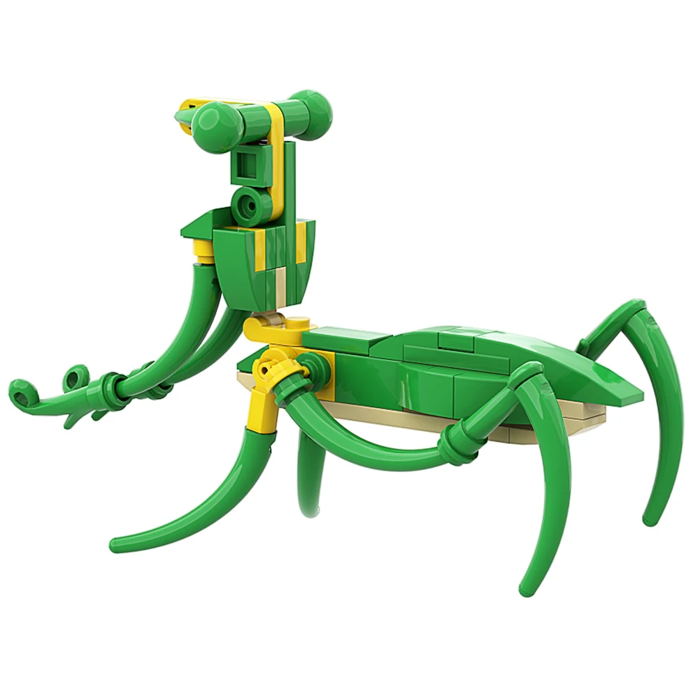 MOC Mantis Building Block Собирает DIY Коллекцию животных Кирпичей, обучающую модель для детей, подарок на День рождения3