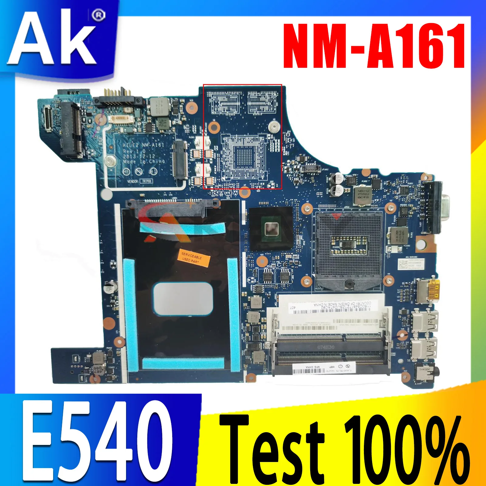 NM-A161 для ноутбука Lenovo ThinkPad E540 Материнская плата GPU GT740/GT840M 2 ГБ DDR3 100% Тестовая работа0