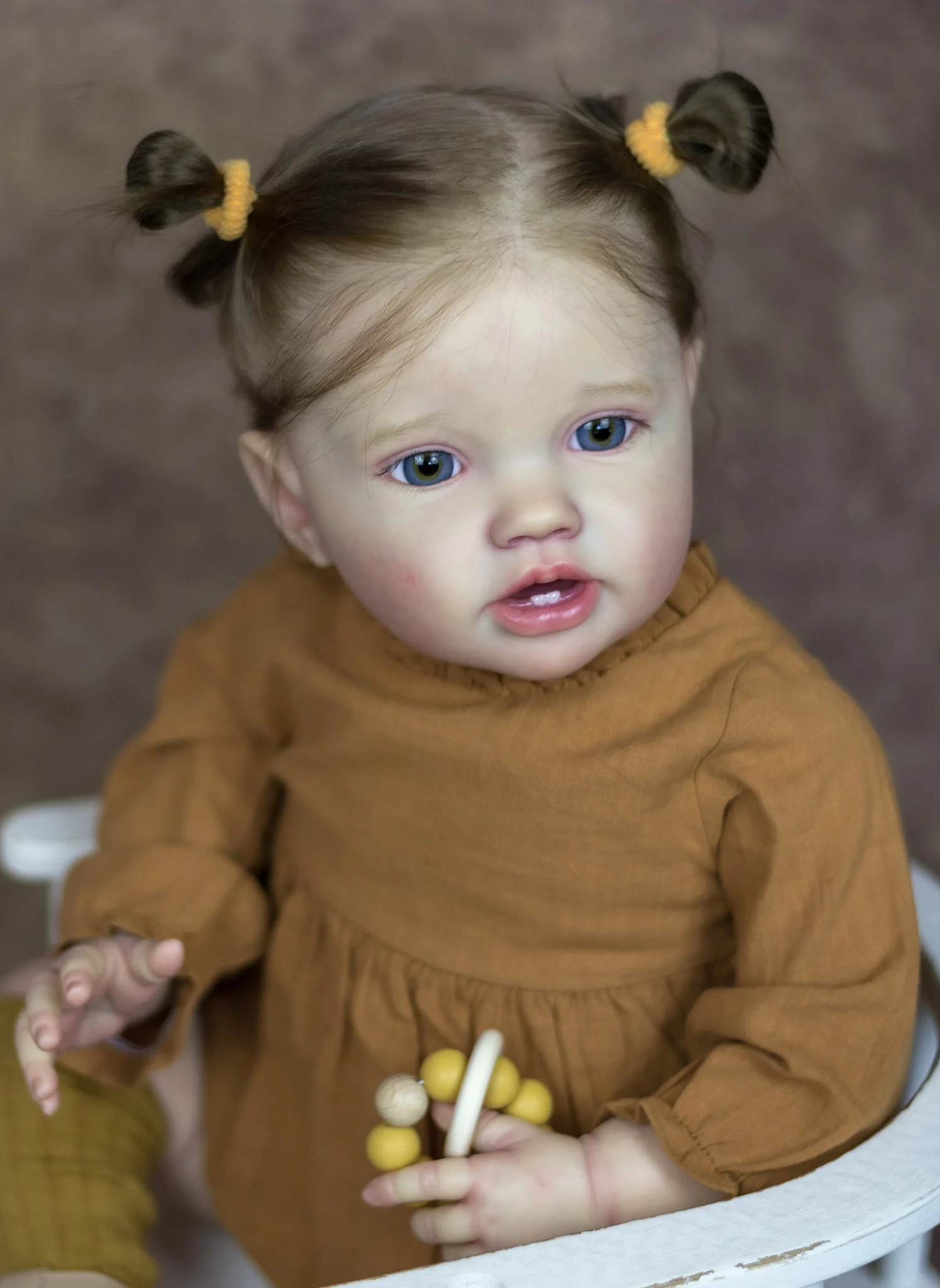NPK 24-Дюймовая Кукла для Новорожденных Малышей Reborn Lottie Princess Girl реалистичная Мягкая На Ощупь 3D-Художественная Кукла с Ручными Корневыми Волосами2