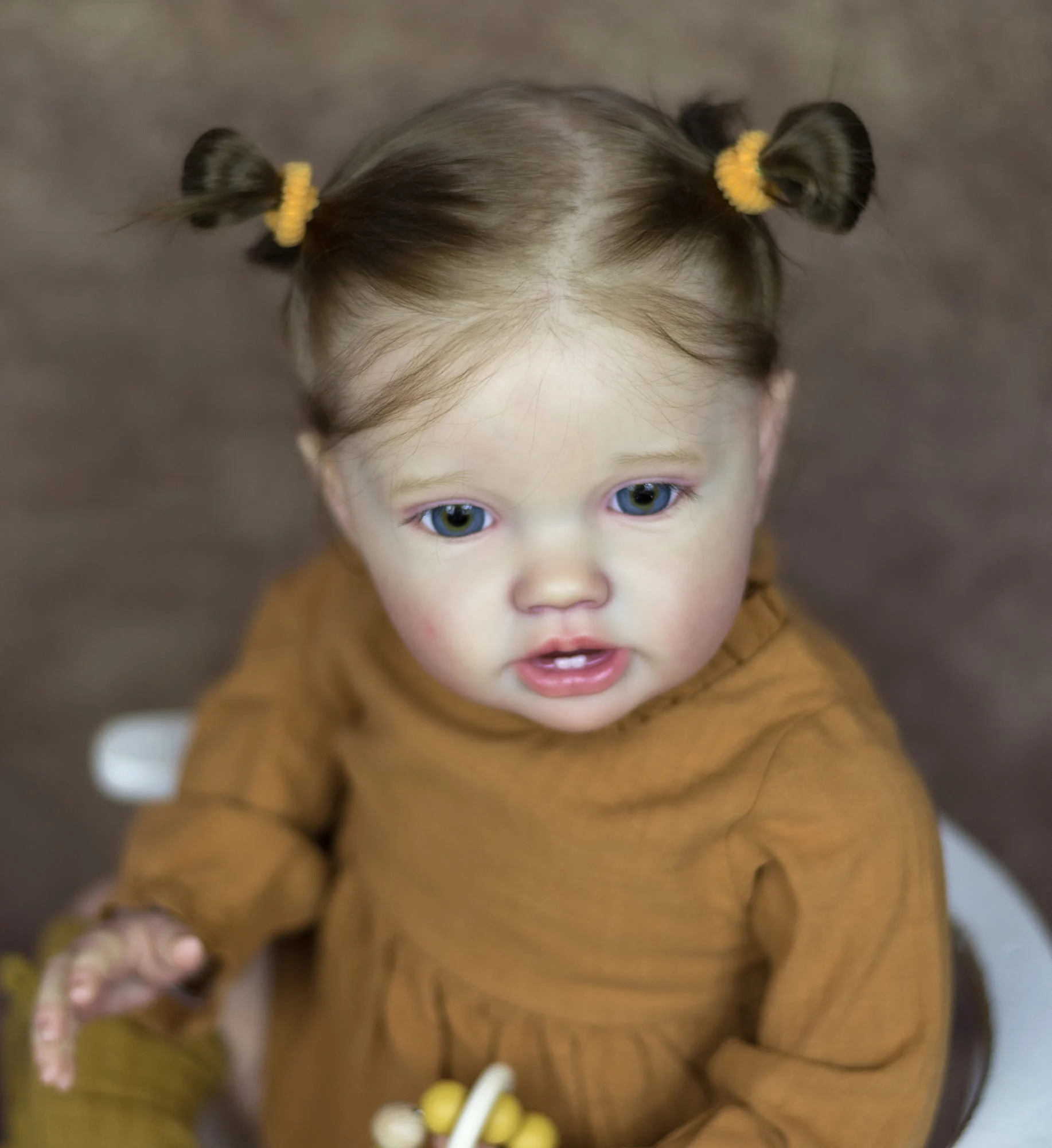 NPK 24-Дюймовая Кукла для Новорожденных Малышей Reborn Lottie Princess Girl реалистичная Мягкая На Ощупь 3D-Художественная Кукла с Ручными Корневыми Волосами4