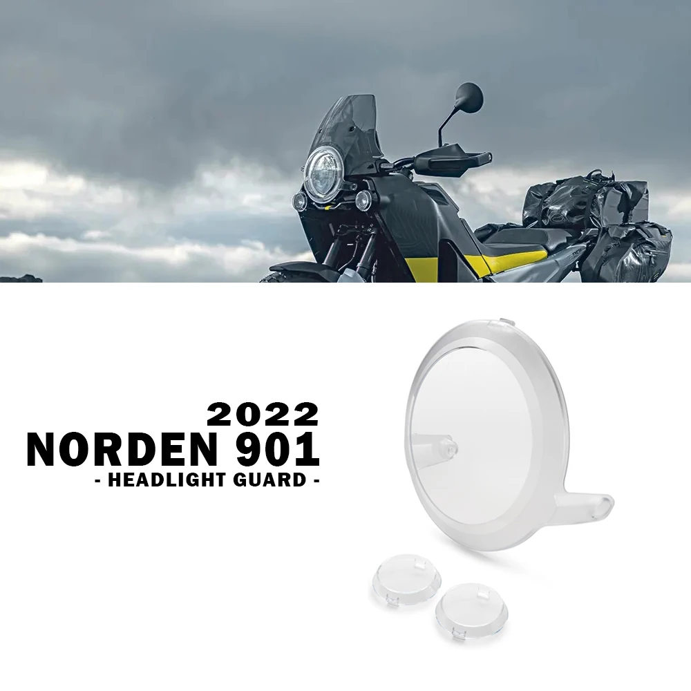 Norden 901 Аксессуары для мотоцикла Husqvarna Norden901 2022 2023, Новая защита фары, вспомогательная крышка лампы, защитный ПК0