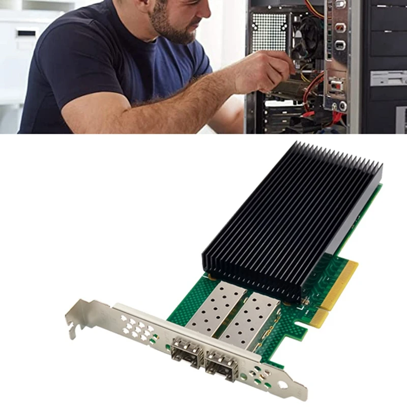 ST7328 X722-Da 10 Гигабитная Серверная сетевая карта Pcie X8 с двойным Портом 10G SFP + Серверная Оптоволоконная Сетевая карта IWARP RDMA Новая3