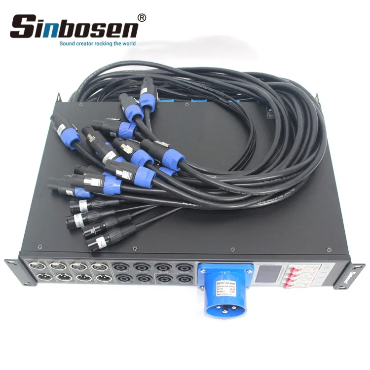 Sinbosen Профессиональная звуковая система LAS4 + 8 линейных динамиков, контроллер питания, распределитель5