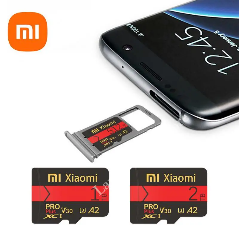 XIAOMI SD/TF Карта A2 Micro Memory Card Flash Pro Plus V30 Высокоскоростная 2 ТБ 1 ТБ 128 Гб 256 ГБ Карта памяти Для телефона/Камеры5