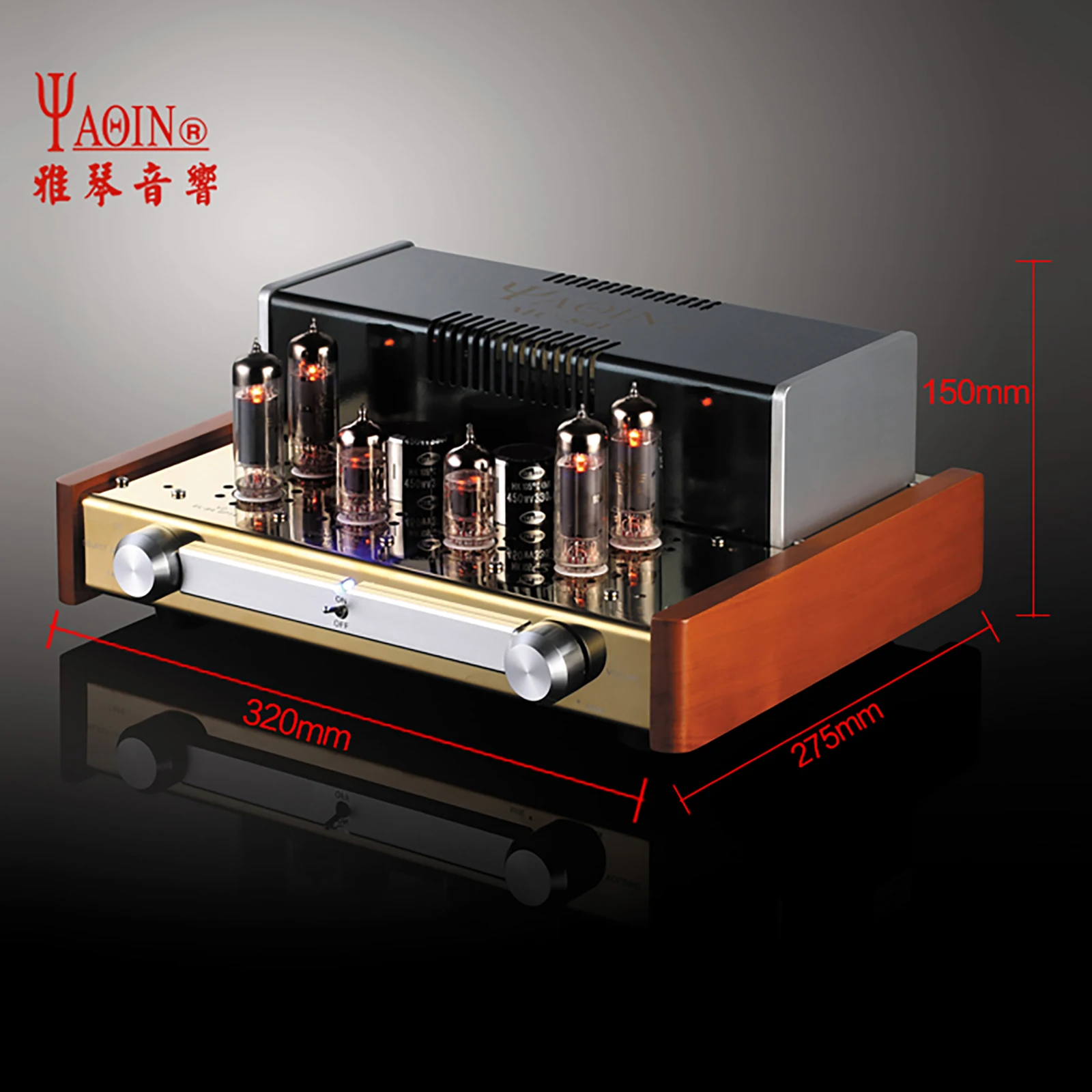 YAQIN MC-84L Аппарат для мочевого пузыря EL84 Вакуумный Ламповый усилитель 12 Вт * 2 Fever HiFi Аудио Высококачественный усилитель мощности Для Дома1