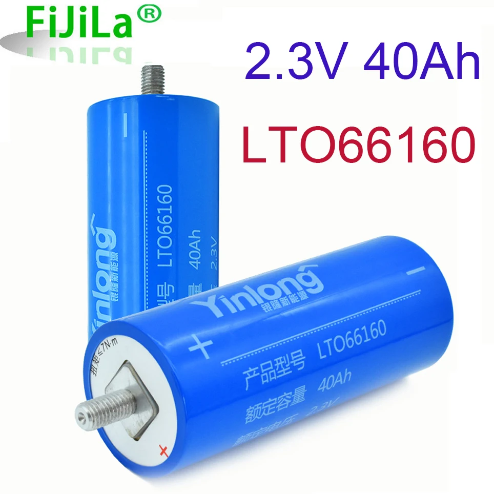 Yinlong – Batterie Lithium-ion Cylindrique, 100% V, 40ah, LTO66160, Oxyde De Titane, LTO 2.3, Titanate, 1 Pièce, 661600