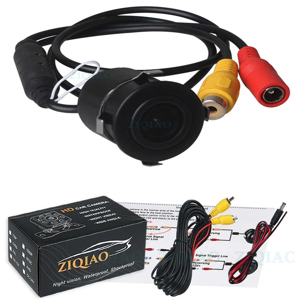 Автомобильная камера заднего вида ZIQIAO HD ночного видения водонепроницаемая универсальная парковочная камера заднего вида HS0165
