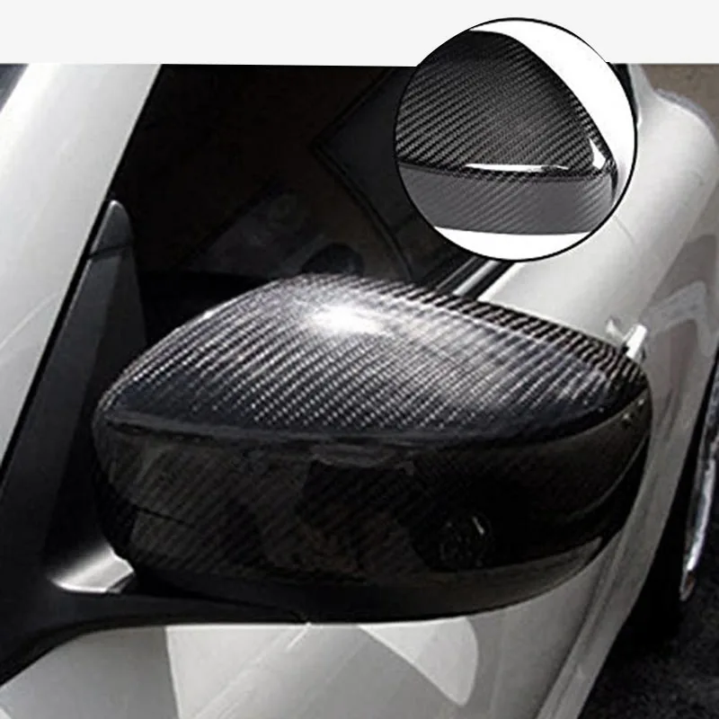 Автомобильные крышки боковых зеркал заднего вида из углеродного волокна, внешние аксессуары для Infiniti G25 G35 G37 2008-20134