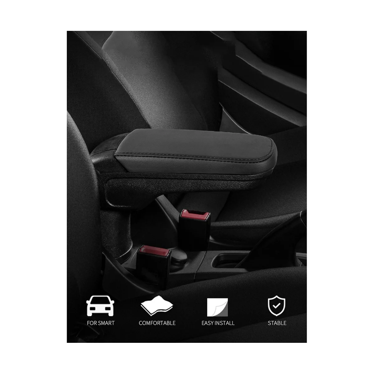 Автомобильный рычаг, Центральный подлокотник, ящик для хранения с держателем стакана воды с USB для Smart Fortwo 453 2015-20190