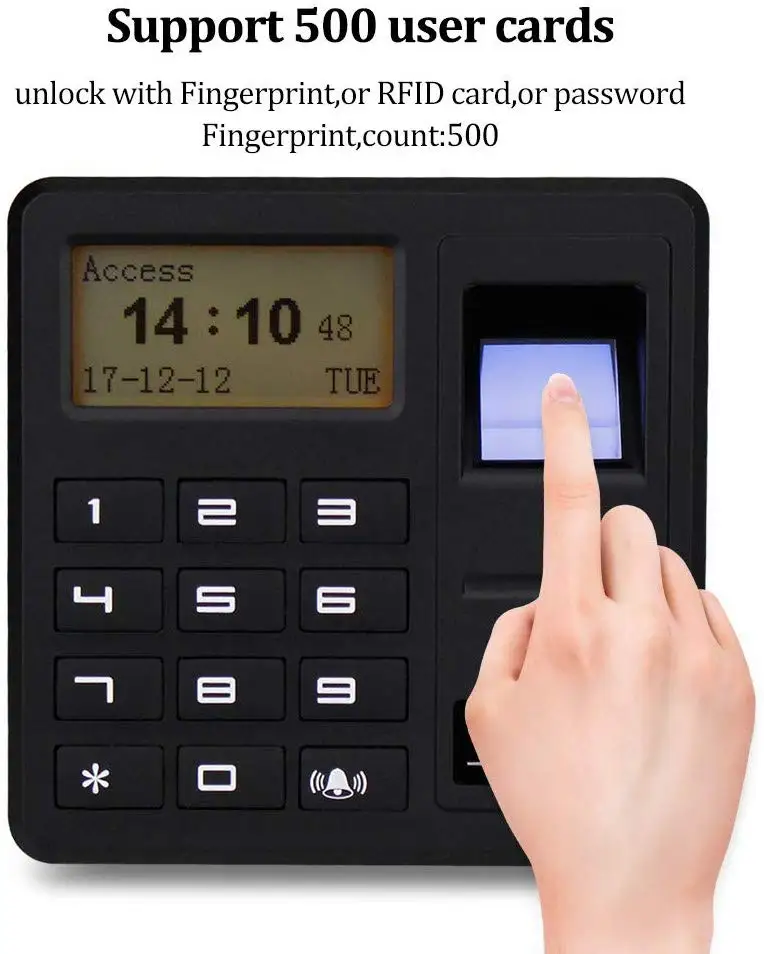 Автономный Биометрический контроль доступа по отпечаткам пальцев, Однодверный контроллер, Автономная клавиатура, RFID-карта для входа в дверь2