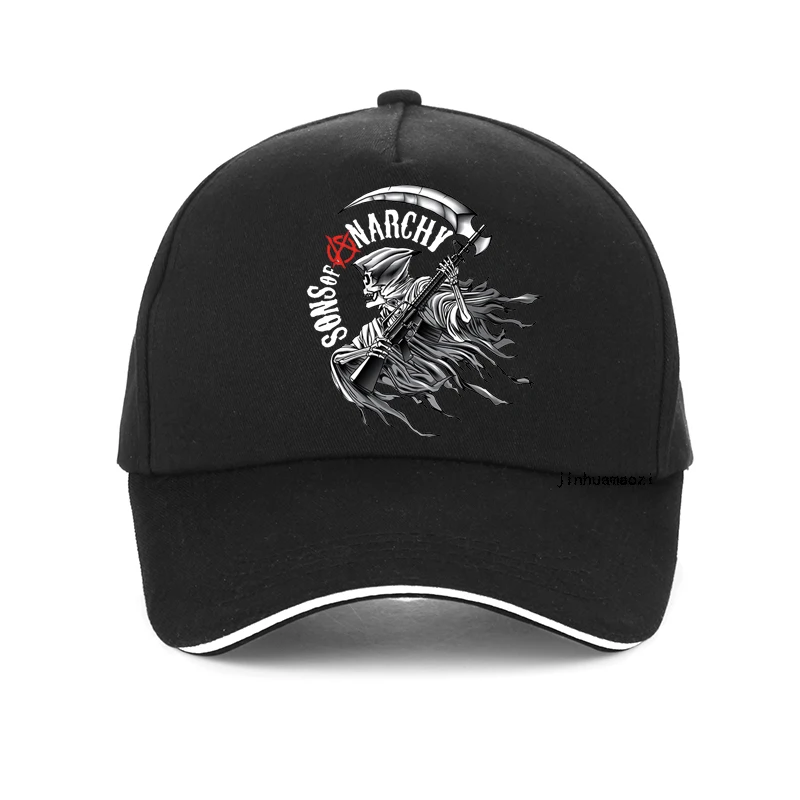Бейсбольная кепка SAMCRO SOA Sons of Anarchy, Мотоциклетные Кепки в стиле панк с Черепом, Повседневная бейсболка, Модная Высококачественная Гоночная кепка1