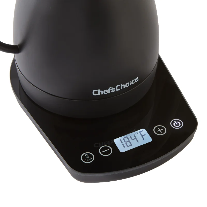 Выбор шеф-повара 1 шт. Цифровой электрический чайник Gooseneck, матово-черный, 1200 Вт4