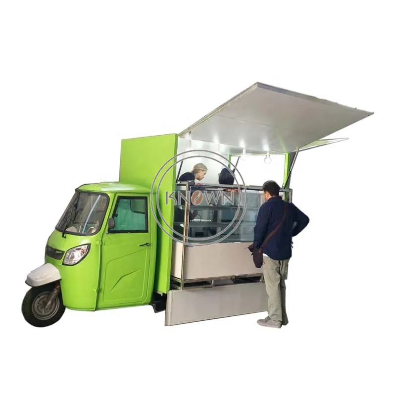 Горячая Продажа Электрической мобильной тележки для еды Tuk Tuk Tricycle Piaggio Ape Food Truck для продажи в Европе2