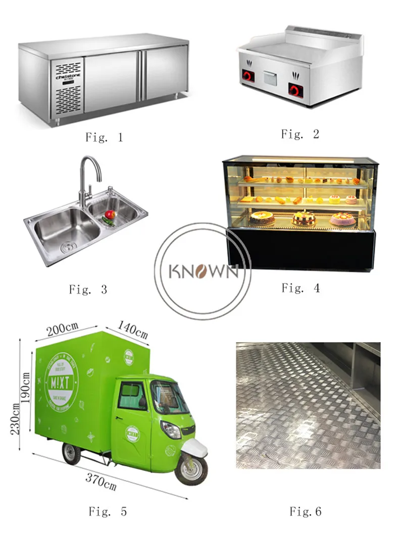 Горячая Продажа Электрической мобильной тележки для еды Tuk Tuk Tricycle Piaggio Ape Food Truck для продажи в Европе5