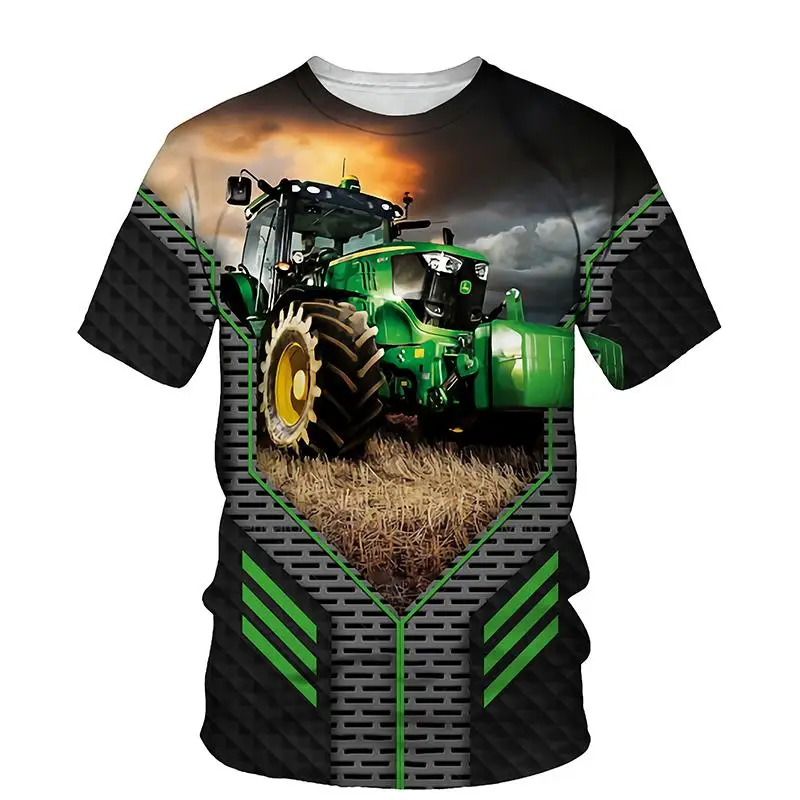 Детская футболка с трактором |Детские 3D футболки для мальчиков |Детские футболки с трактором для мальчиков - Футболки - Word2.ru0
