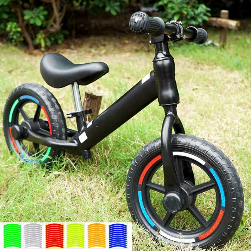 Детский балансировочный велосипед, Светоотражающая наклейка, наклейки на колеса, Светоотражающая лента для шин, защитные наклейки, Аксессуары для Велосипедов1