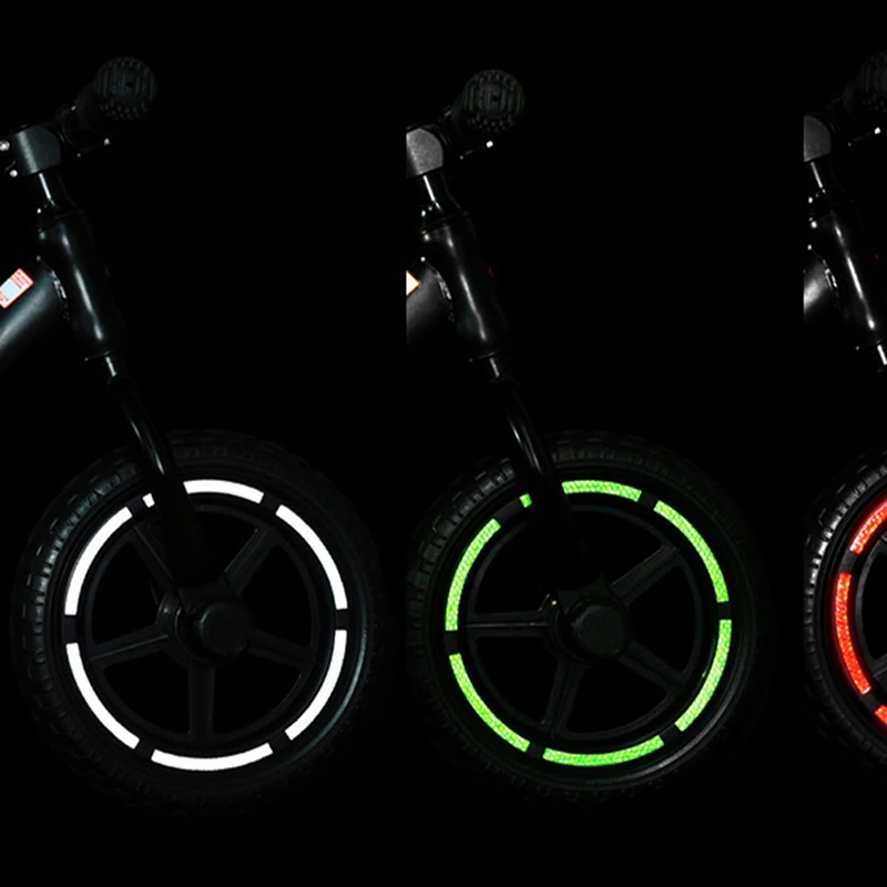 Детский балансировочный велосипед, Светоотражающая наклейка, наклейки на колеса, Светоотражающая лента для шин, защитные наклейки, Аксессуары для Велосипедов5