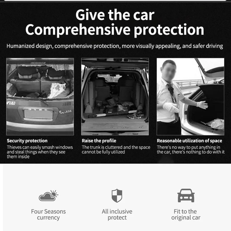 Для Toyota RAV4 RAV 4 XA40 2013 ~ 2018, Шторка заднего багажника Автомобиля, Багажник, Багажные полки, Перегородка, защитные шторы, Автоаксессуары3