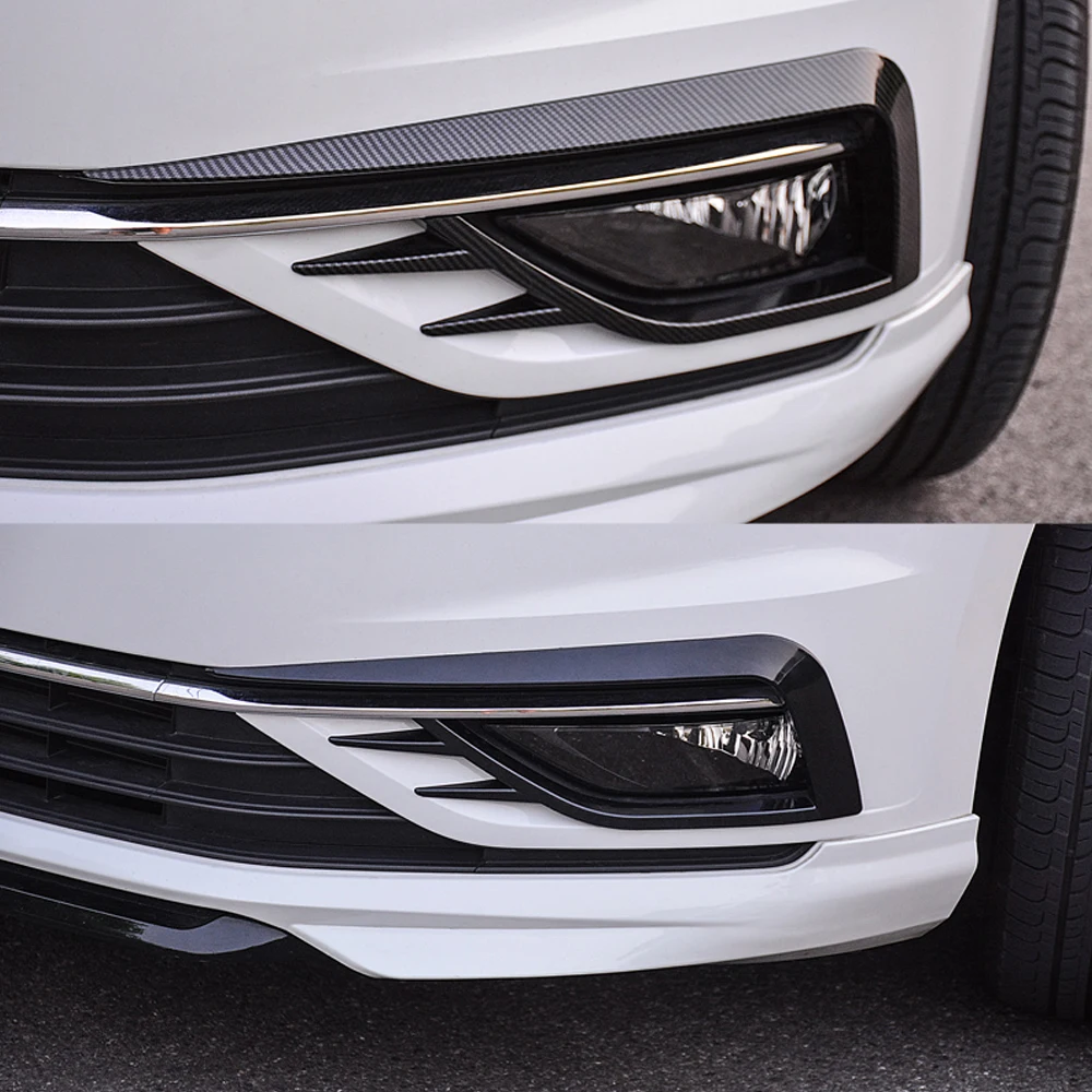 Для Volkswagen Golf 7 7,5 2013-2020, Автомобильные аксессуары из 2 предметов, рамка передних противотуманных фар, обвес, Сплиттер, защита бампера4