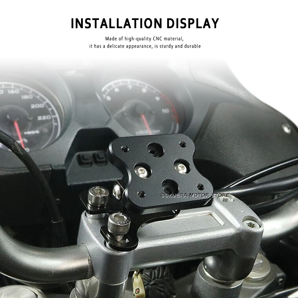 Для Yamaha XSR900 2016-2021 Аксессуары для мотоциклов Универсальная ручка Положение GPS Навигационный кронштейн Универсальная пластина1