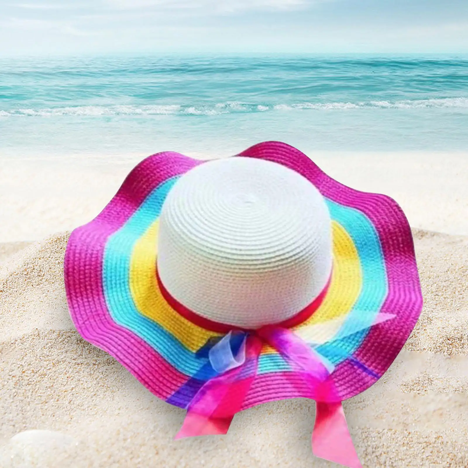 Женская Соломенная шляпа с Широкими полями, Прочные Дышащие Женские Летние Шляпы с Полями от Солнца, Шляпы для Пеших Прогулок на открытом воздухе2