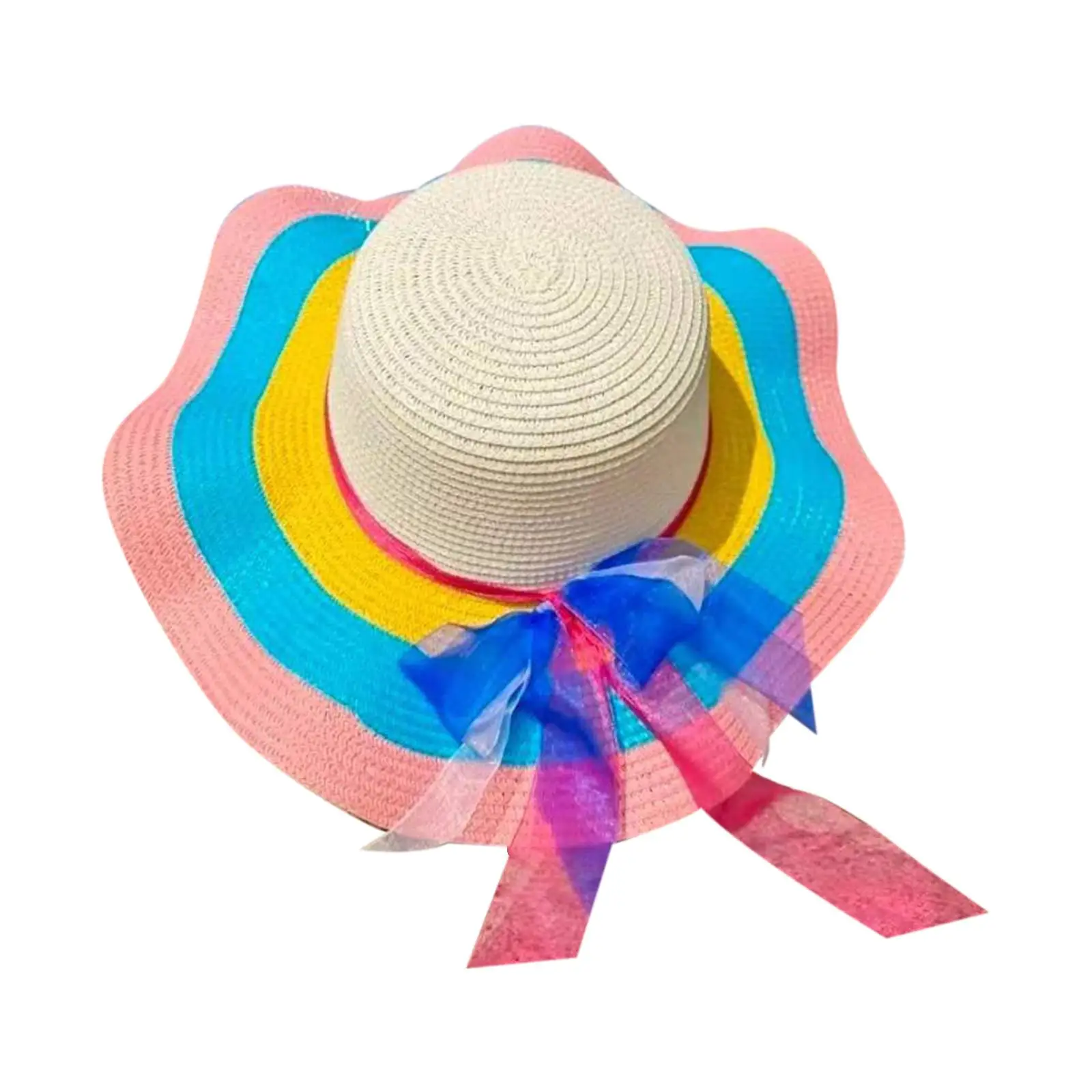 Женская Соломенная шляпа с Широкими полями, Прочные Дышащие Женские Летние Шляпы с Полями от Солнца, Шляпы для Пеших Прогулок на открытом воздухе5