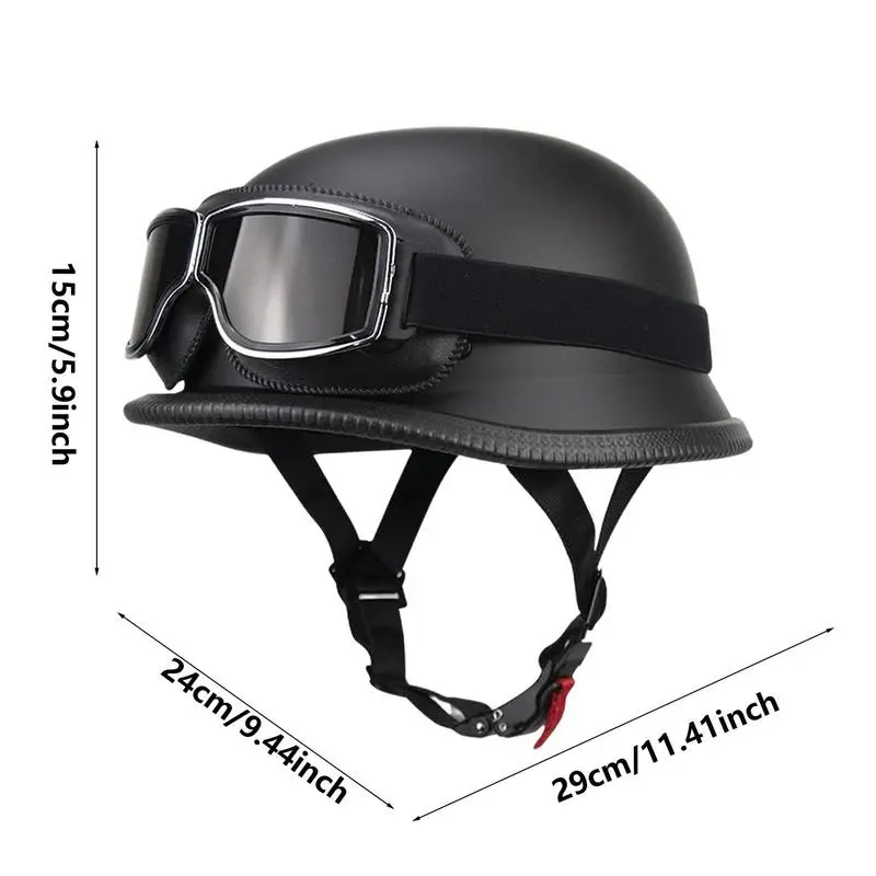 Защитная жесткая кепка наполовину в виде ракушки, летняя ретро мотоциклетная кепка, Пилотская кепка и защитные очки, аксессуары для костюма, пилотная кепка для мужчин и женщин5