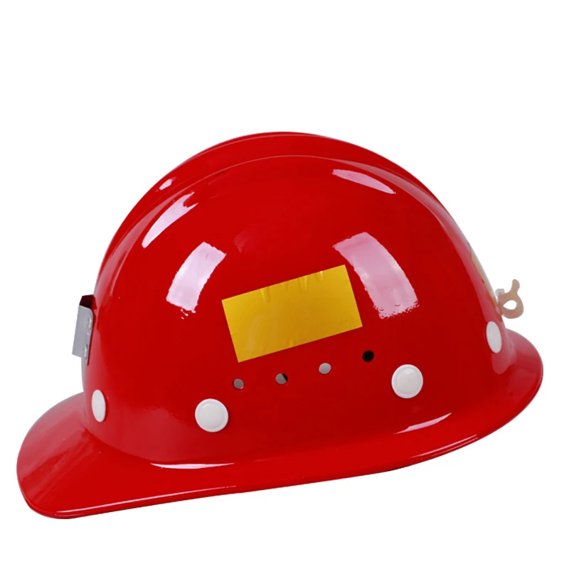 Защитный шлем из АБС-стекловолокна, Светоотражающая полоса для подземной шахты, Носимая Шахтерская лампа, Рабочий Дышащий защитный шлем2