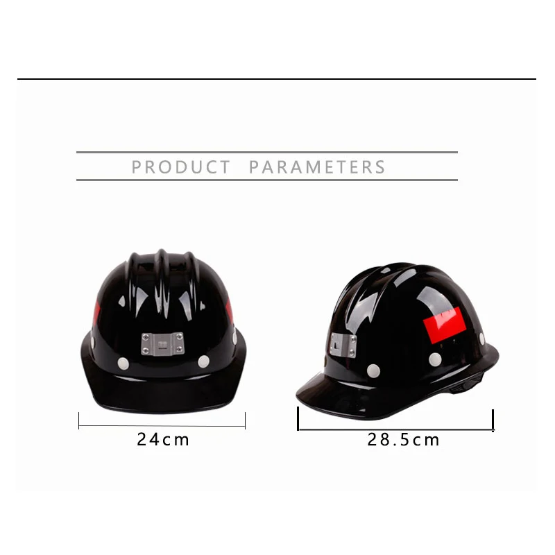 Защитный шлем из АБС-стекловолокна, Светоотражающая полоса для подземной шахты, Носимая Шахтерская лампа, Рабочий Дышащий защитный шлем4