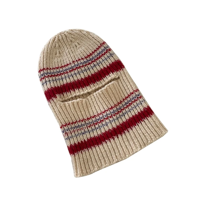 Зимняя вязаная шапка для мужчин, ветрозащитная шапка ручной работы для холодной погоды, Лыжная шапка для верховой езды, Прямая доставка3