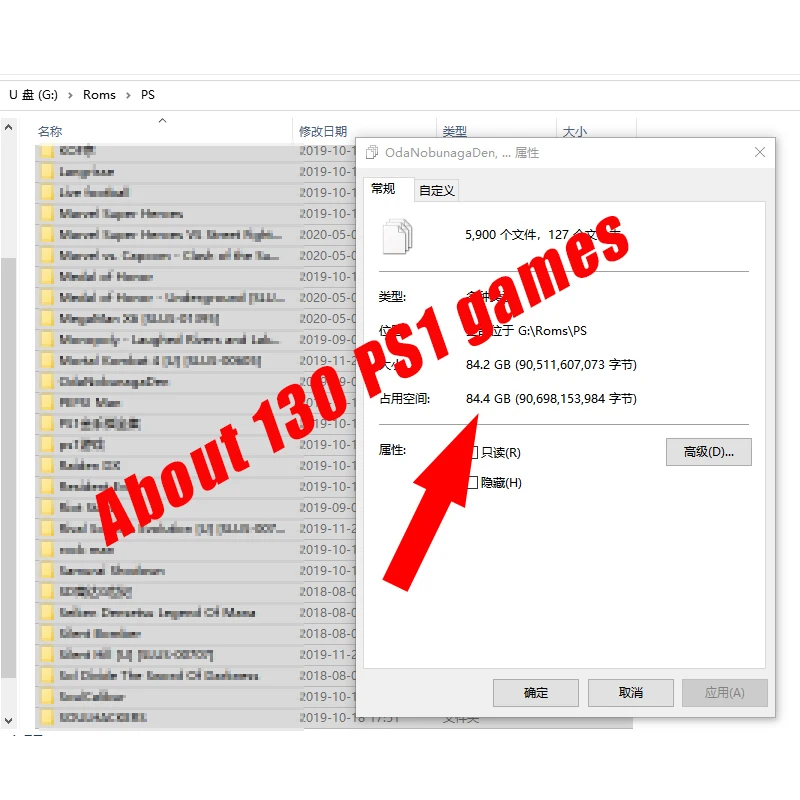Игровая карта памяти 128 ГБ для RG350 RG350M Q80, встроено более 15000 игр на английском языке, более 130 игр для PS12