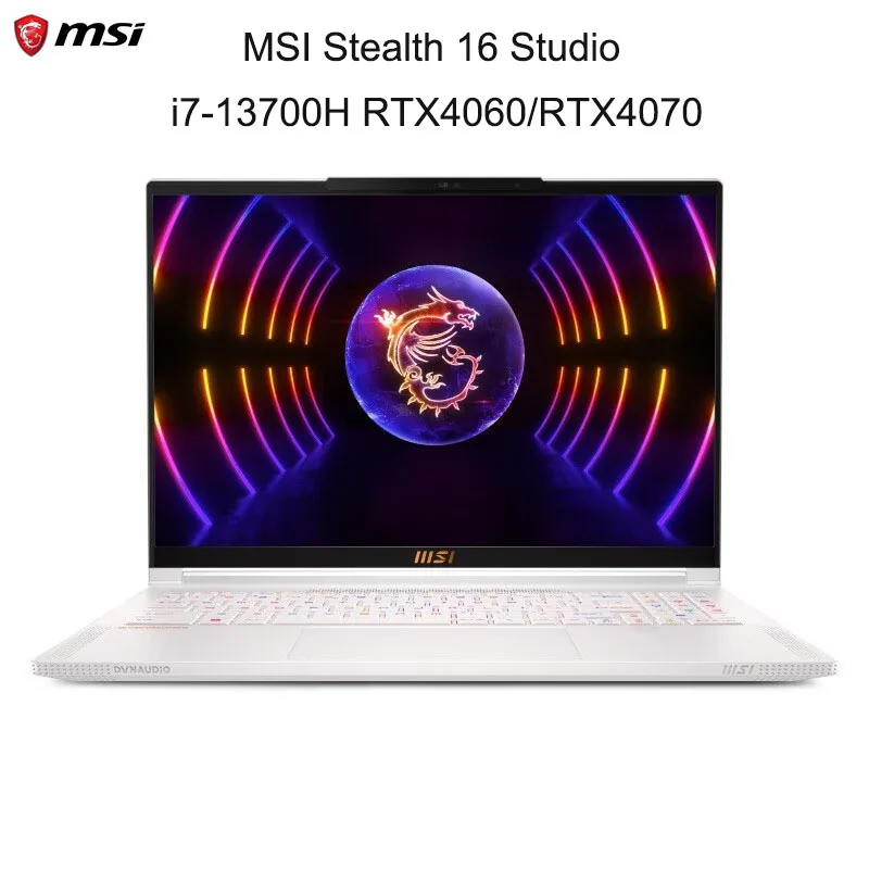 Игровой Ноутбук MSI Stealth 16 Studio, 16-дюймовый Ноутбук с экраном 2,5 K QHD 240 Гц, i7-13700H, DDR5, 16 ГБ, 1 ТБ SSD RTX4060, Игровой Компьютер0