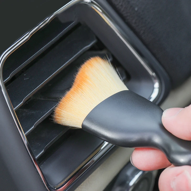 Инструмент для чистки салона автомобиля Щетка для очистки выхода воздуха из кондиционера Автомобильная щетка Для удаления пыли из щелей автомобиля Артефактная щетка2