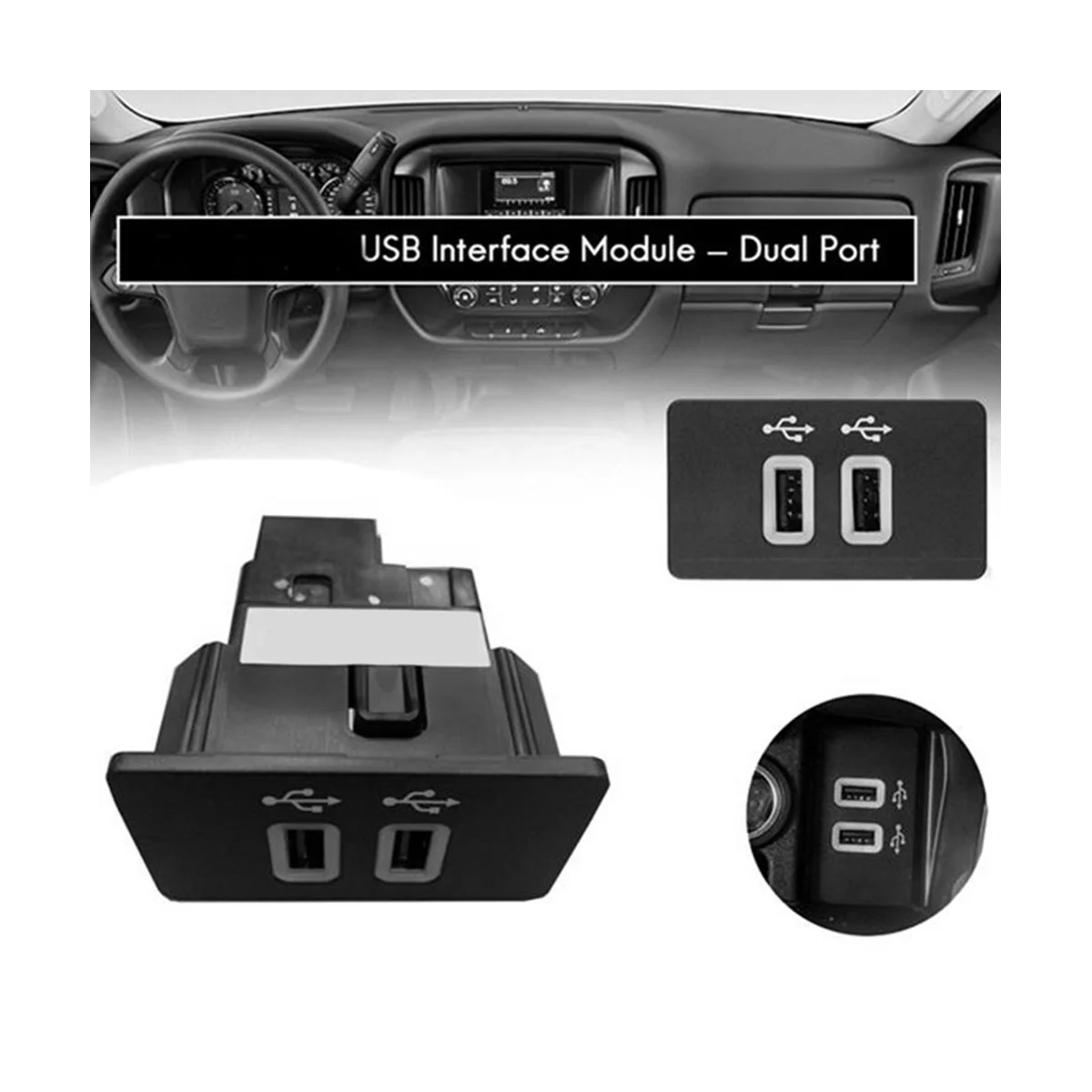 Интерфейсный модуль USB -Синхронизация 3 с двумя портами Только 2016 + для Ford APPLE CARPLAY HC3Z-19A387-E HC3Z-19A387-B Новый2