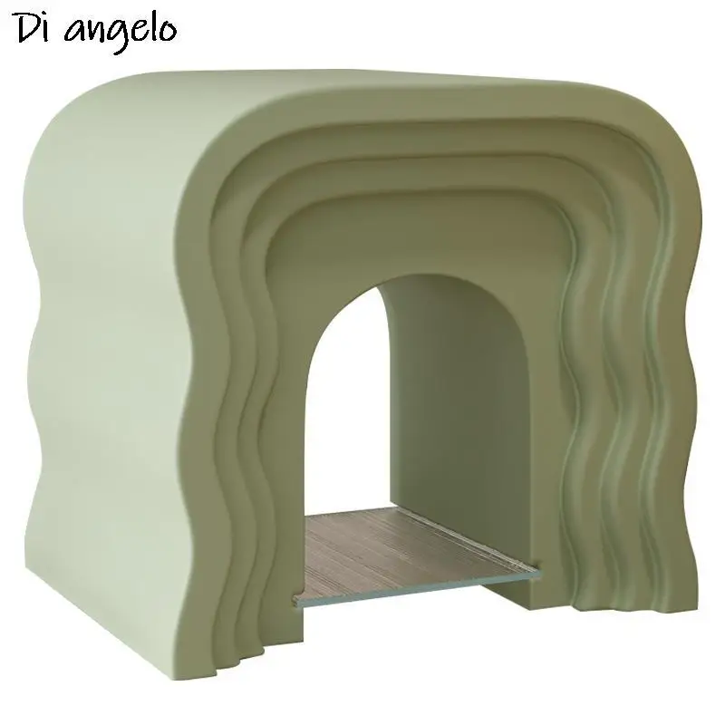 Квартира прикроватные волнистый творческий итальянский диван угловой стол Стол свет роскошный журнальный столик Малый столик тумбочка 1шт5