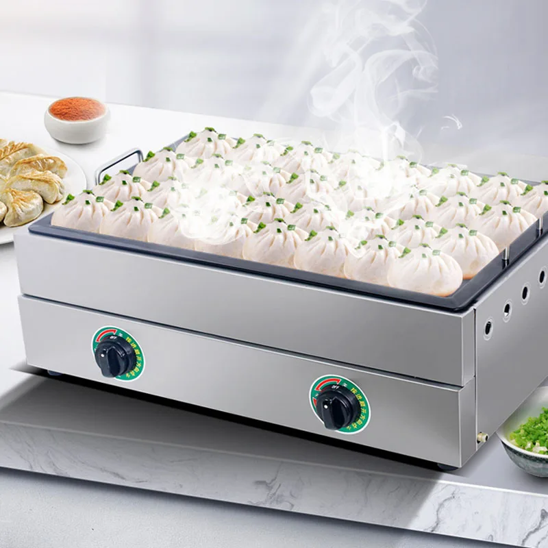 Коммерческая газовая печь для жарки на квадратном столе, сковорода для жареных клецек, газовая электрическая машина для приготовления блинчиков, сковорода с антипригарным покрытием0