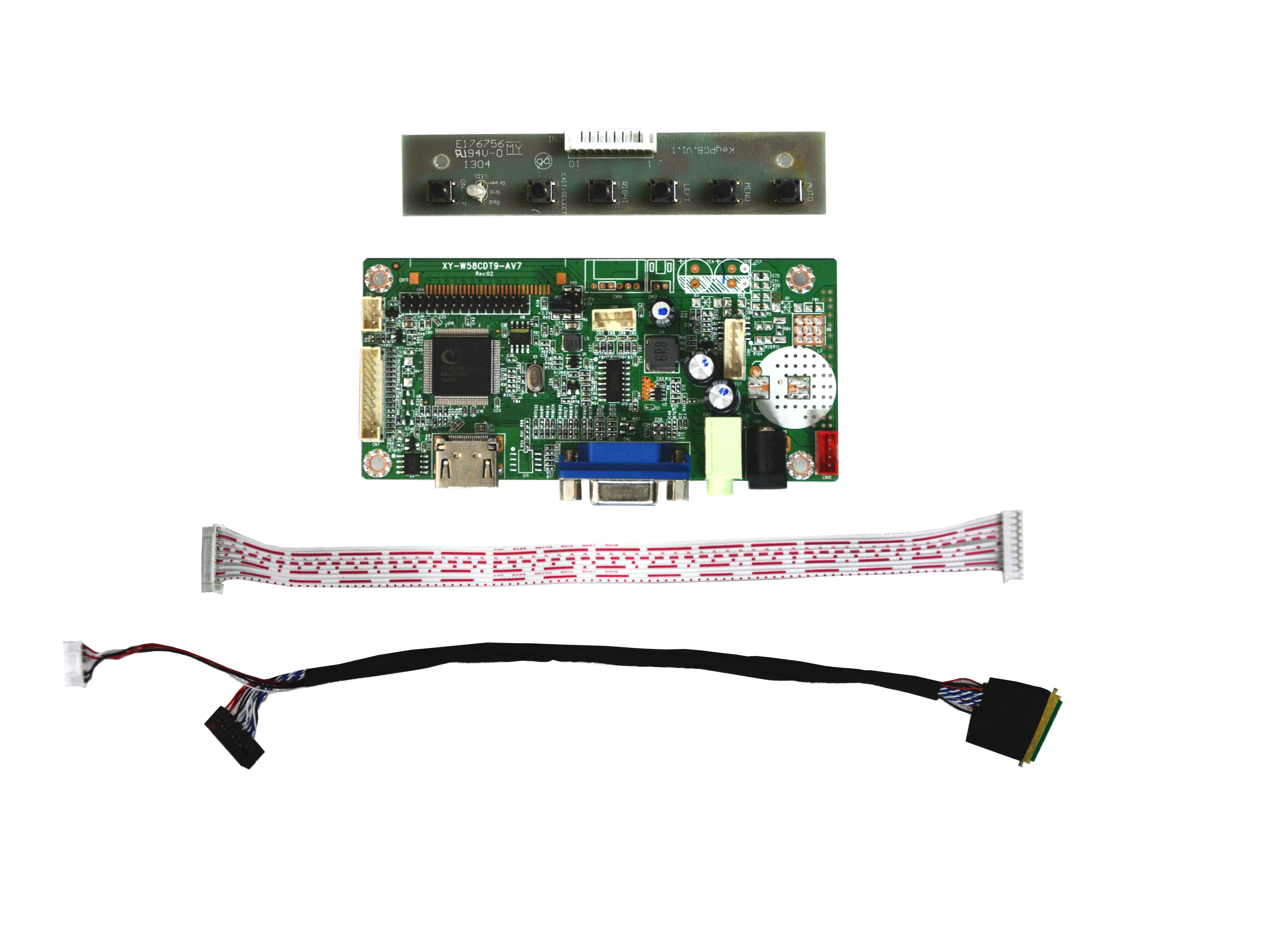 Комплект платы ЖК-контроллера VGA LVDS, совместимый с HDMI, для 10,1-дюймового светодиодного экрана M101NWT2 1024x6003