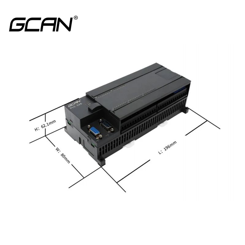 Контроллер ПЛК GCAN с 24-позиционным цифровым входом, 16-позиционный Релейный Цифровой выход, Поддержка протокола CANopen/Modbus RTU/TCP Master-slave2