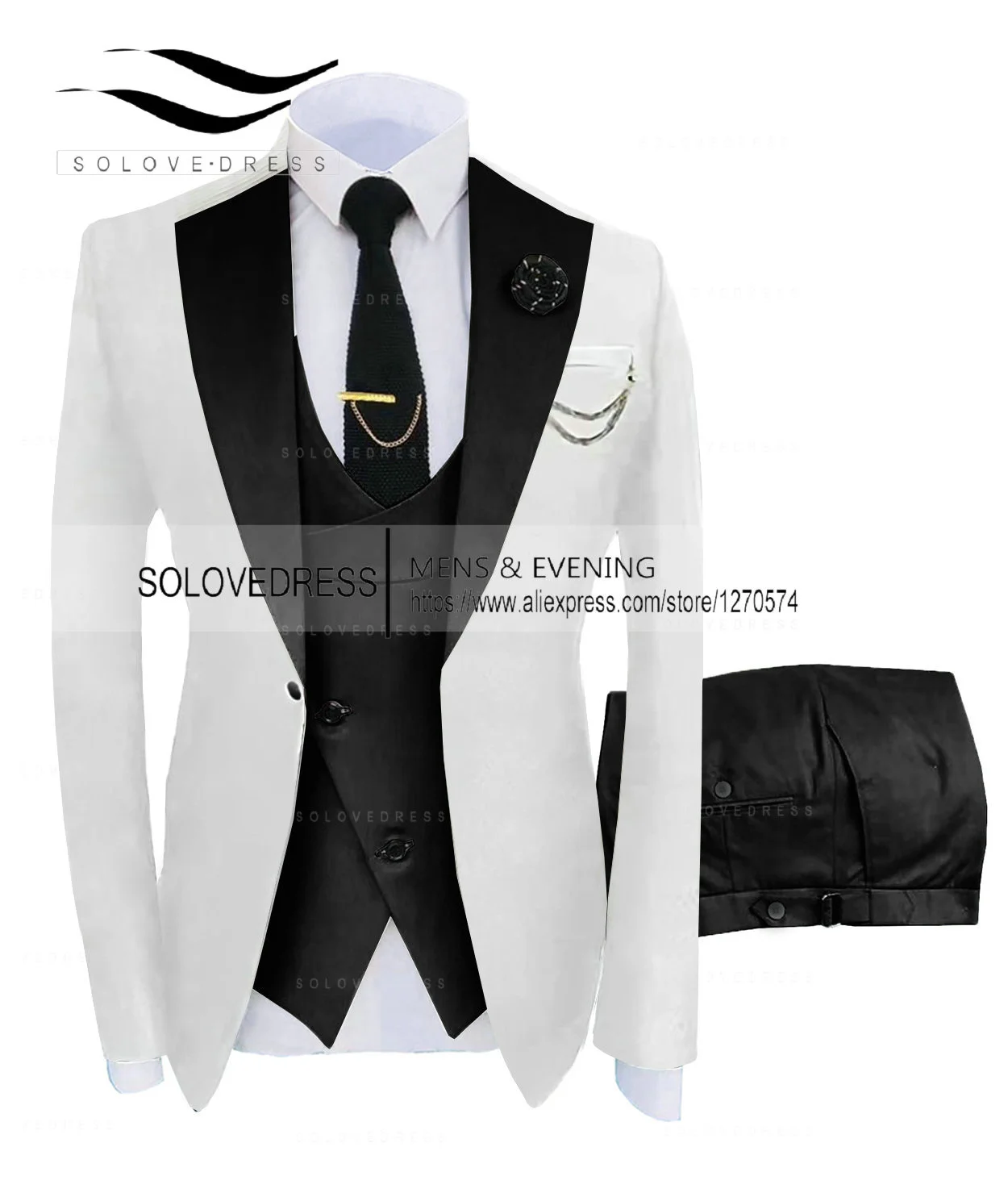 (Куртка + жилет + Брюки) Костюмы для мужчин 2023, Повседневный деловой костюм, высококлассный Социальный официальный костюм, комплект из 3 предметов, Жених, Свадебные мужские1