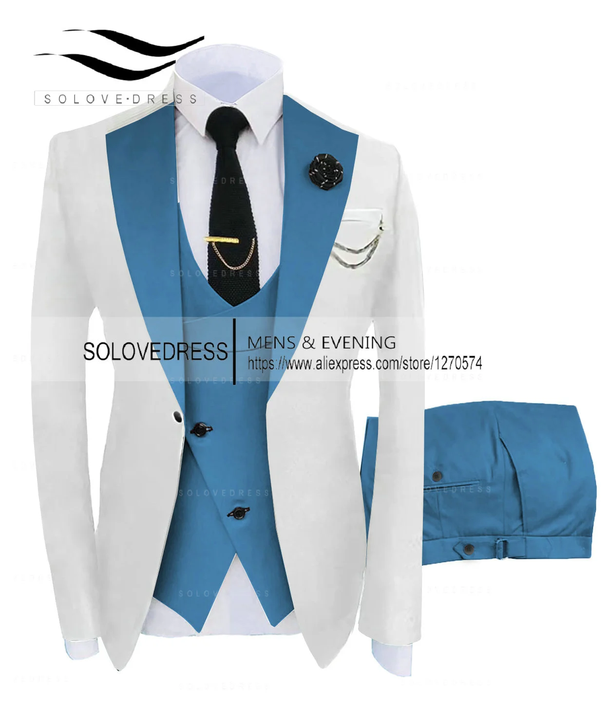 (Куртка + жилет + Брюки) Костюмы для мужчин 2023, Повседневный деловой костюм, высококлассный Социальный официальный костюм, комплект из 3 предметов, Жених, Свадебные мужские2
