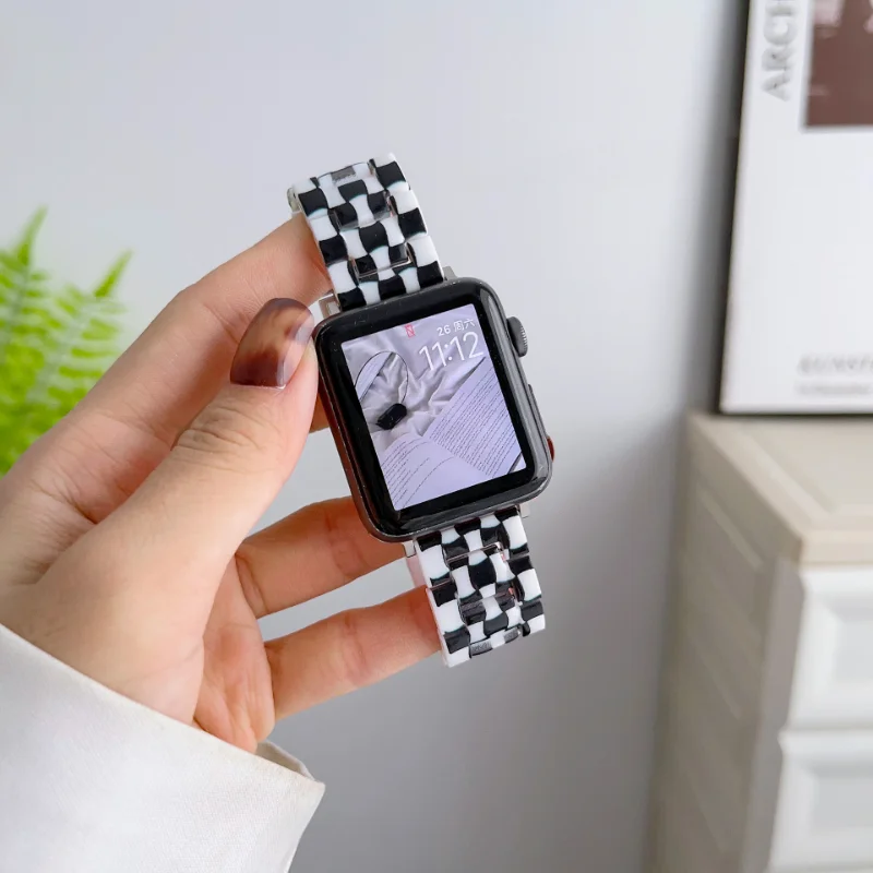 Летний цветной ремешок для Apple Watch 38 мм, 40 мм, 41 мм, 42 мм, 44 мм, 45 мм, 49 мм, мозаичный ремешок для Apple Watch2